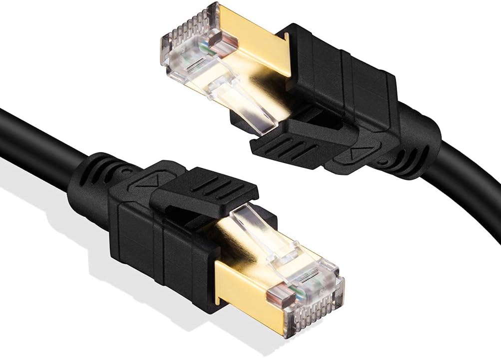 Cat 8 Ethernet Cable 250 ft SFTP Direct Burial Internet Cable Pack of 2 D906
