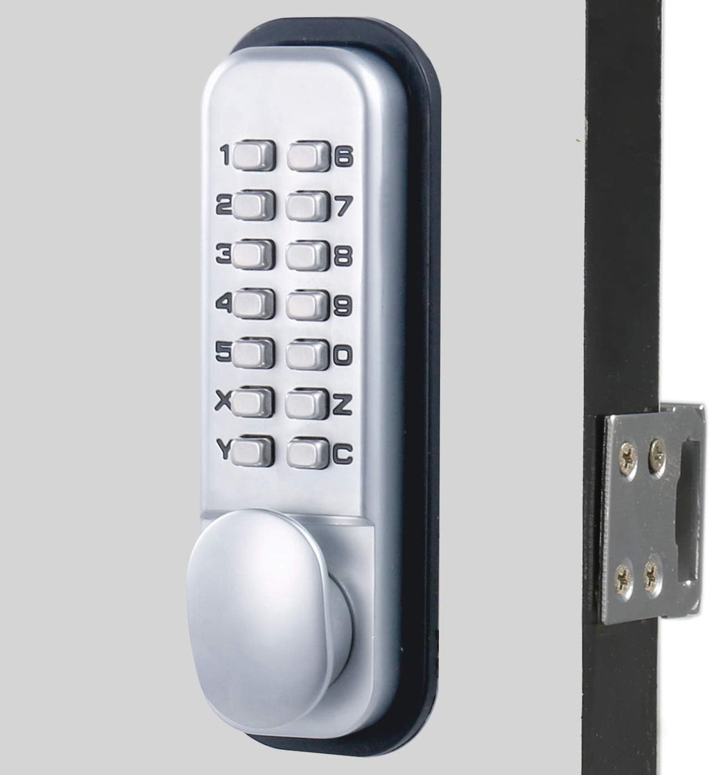Combination Door Lock Satin Chrome Pack of 2 R554