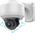 8MP Outdoor PTZ PoE IP Camera with Audio, 4X Optical Zoom, 132ft IR Night Vision, IP66 Waterproof I41649