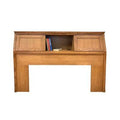 Gray Oak Bookcase Headboard Z161