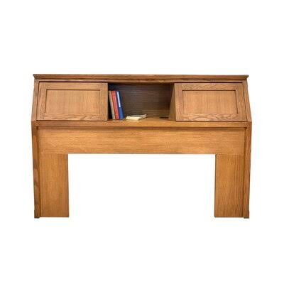 Gray Oak Bookcase Headboard Z161