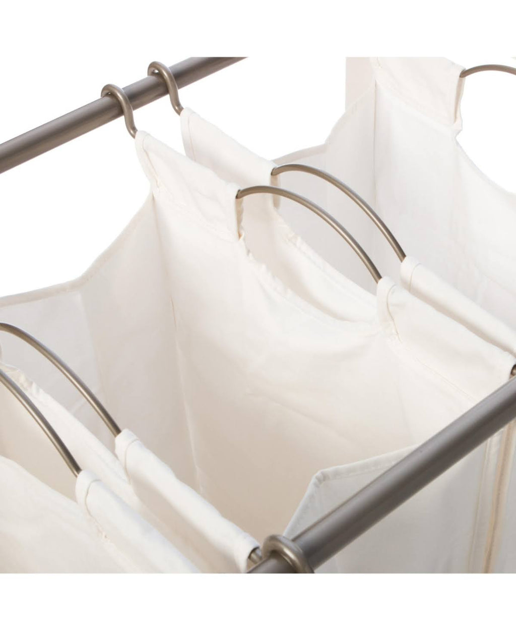 White 3 Bag Laundry Cart M292