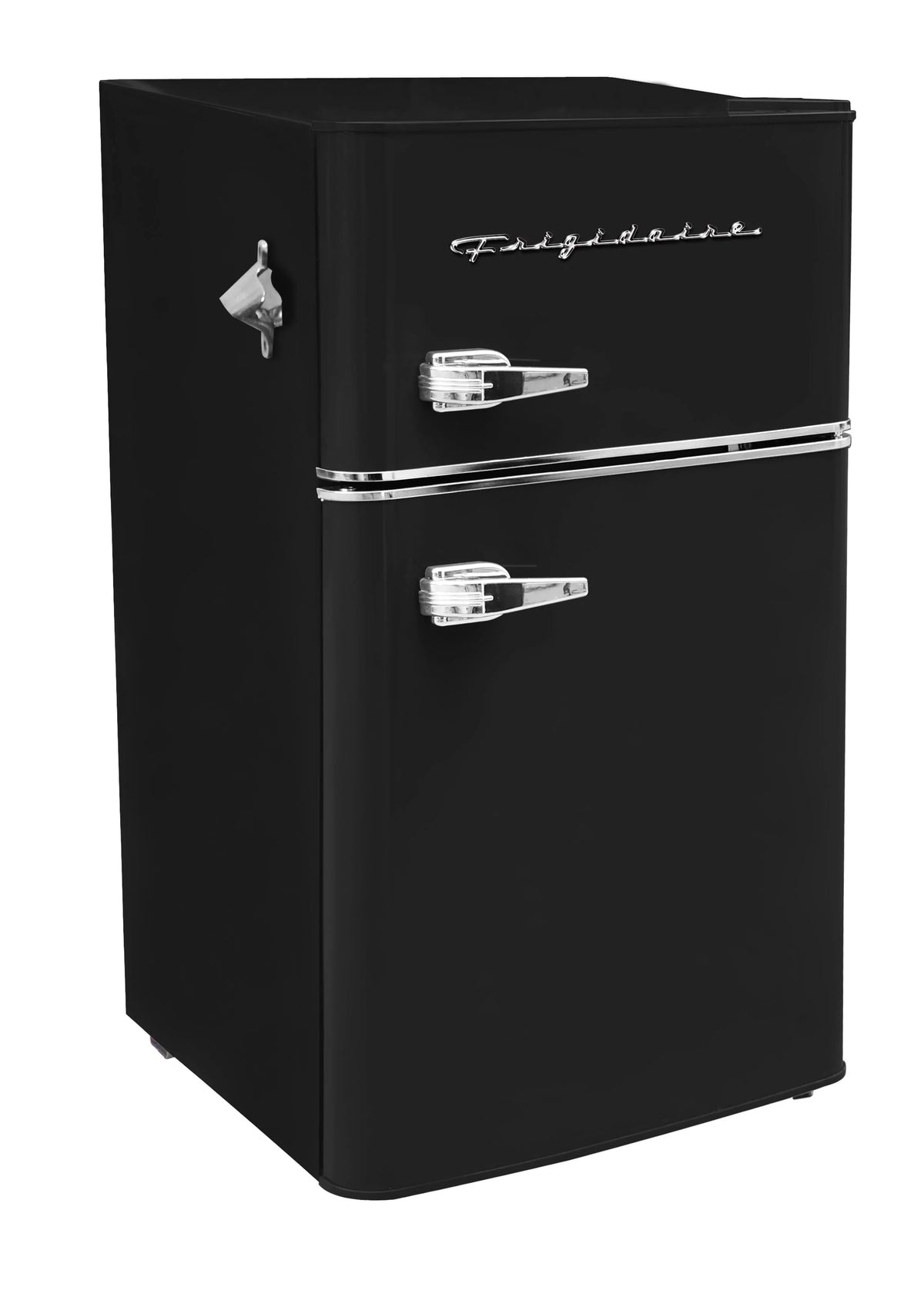 Black 3.1 Cu Ft Two Door Compact Refrigerator with Freezer H6066