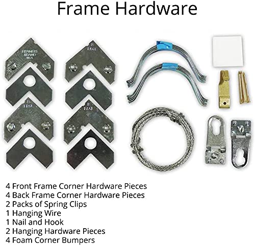 22 x 42 1/2 Satin Black Metal Frame Z90009