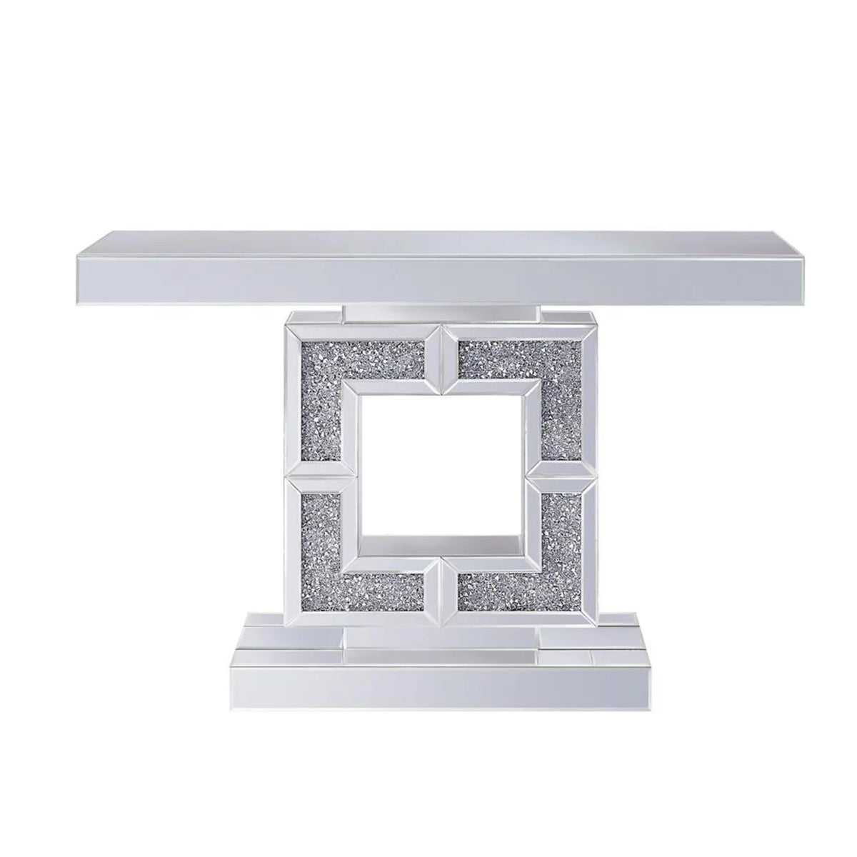 Wood and Mirror Console Table X338