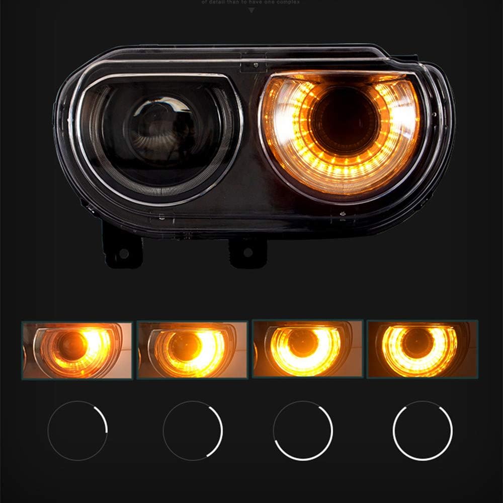 Smoked LED Tail Lights Project Assembly for Dodge Challenger F620140