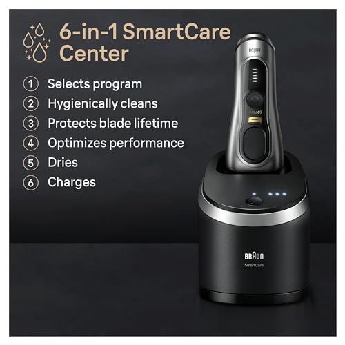 Electric Razor with 5 Pro Shaving Elements and ProComfort Head, 6in1 SmartCare Center, Charging Stand A272