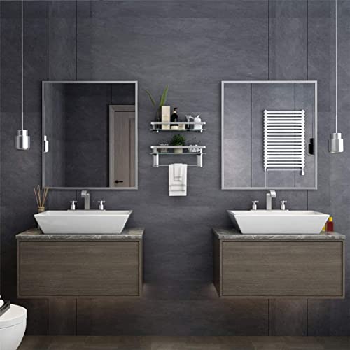 Black 3 Tier Bathroom Wall Shelf T38628