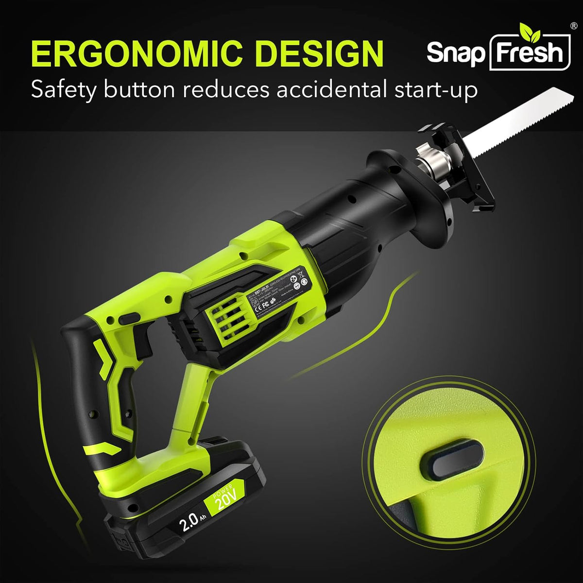 Cordless Reciprocating Saw 20V 2.0Ah P42787