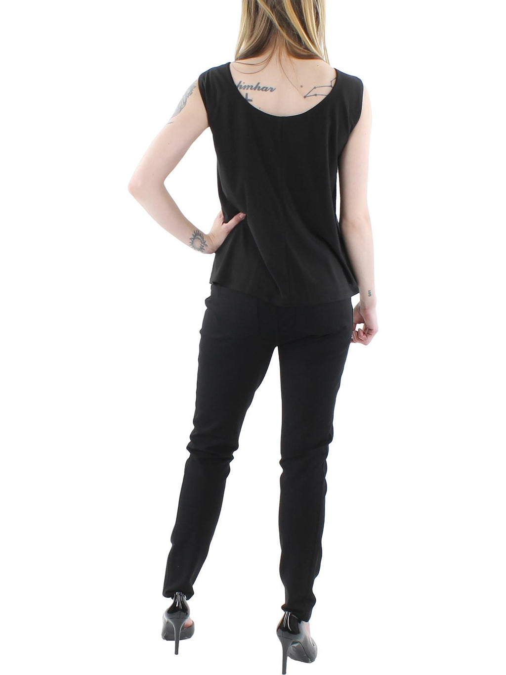 Plus Knit Embellished Tank Top T863