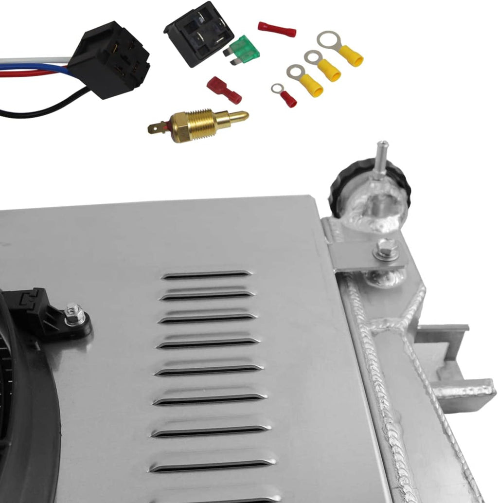 3 Row All Aluminum Radiator with Fan and Shroud S8152
