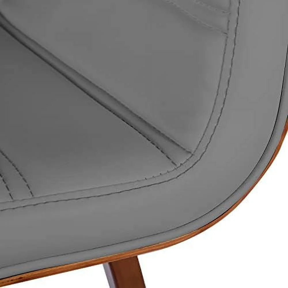 Black PU Leather Swivel Counter Height Stool with Back L9028