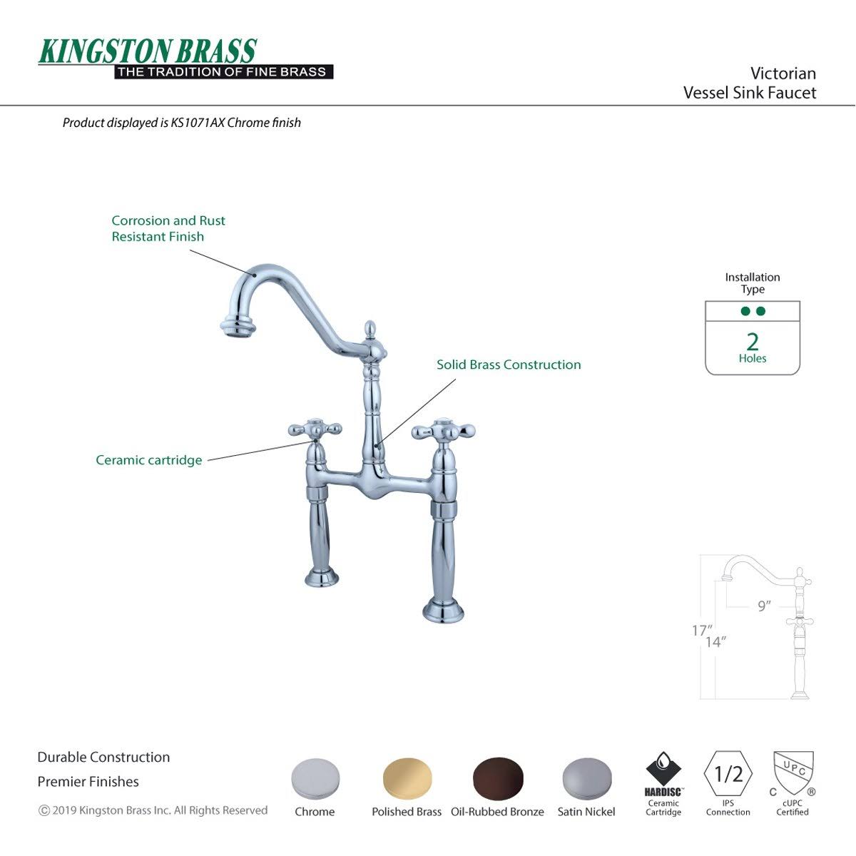 Polished Brass Vessel Sink Faucet E57779
