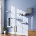6 Pcs Wall-Mounted Cat Shelves Set K7253