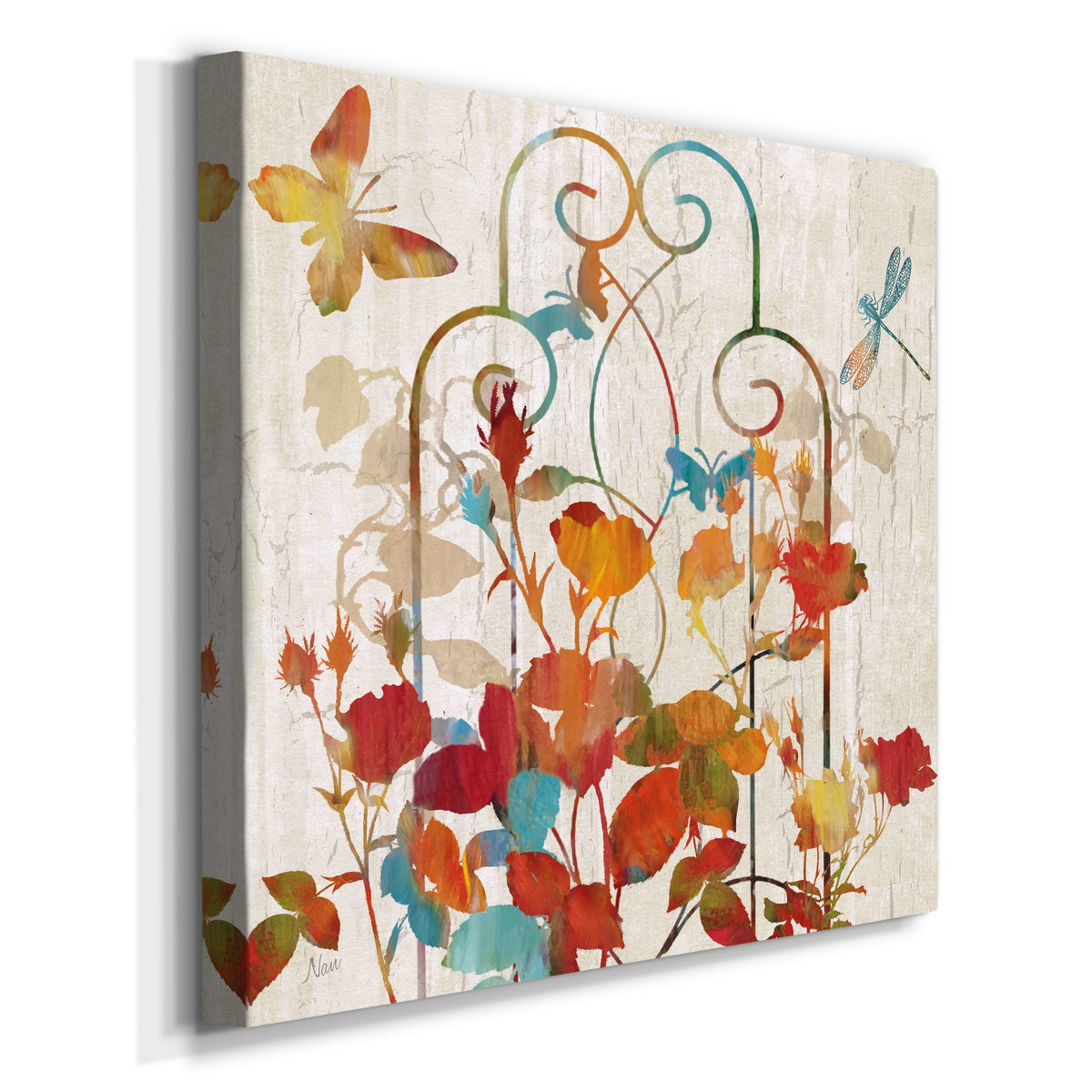 Rainbow Trellis Gallery Wrapped Canvas F32182