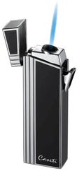 Black Lacquer Compact Torch Flame Lighter U6626