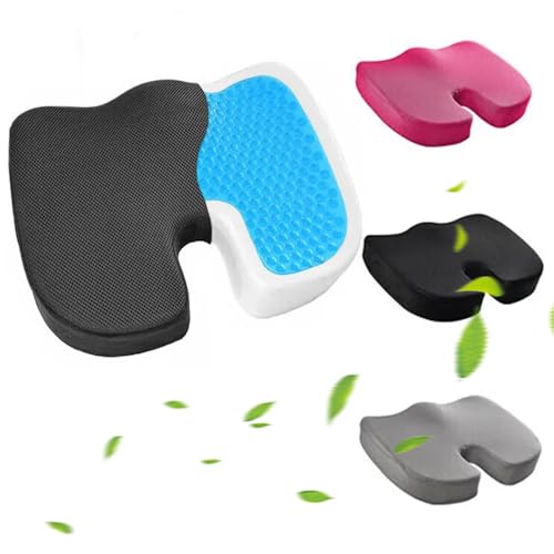 Gel Enhanced Seat Cushion, Black (Grey) G8784