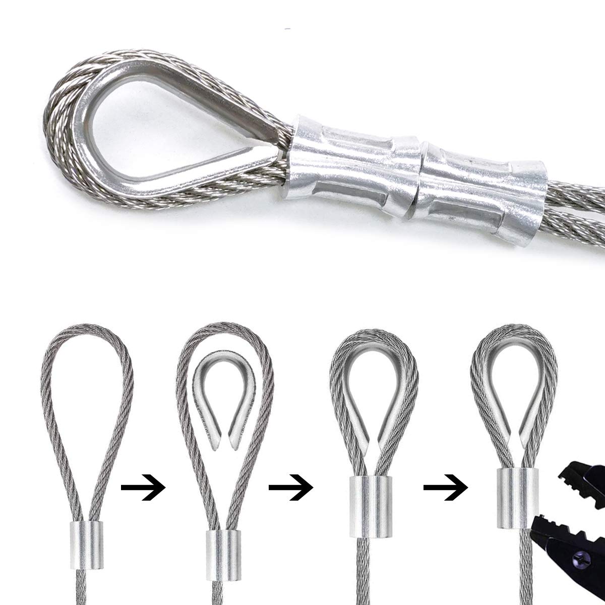 1/8 Cable Railing Kit with 400ft Stainless Steel Cable N421