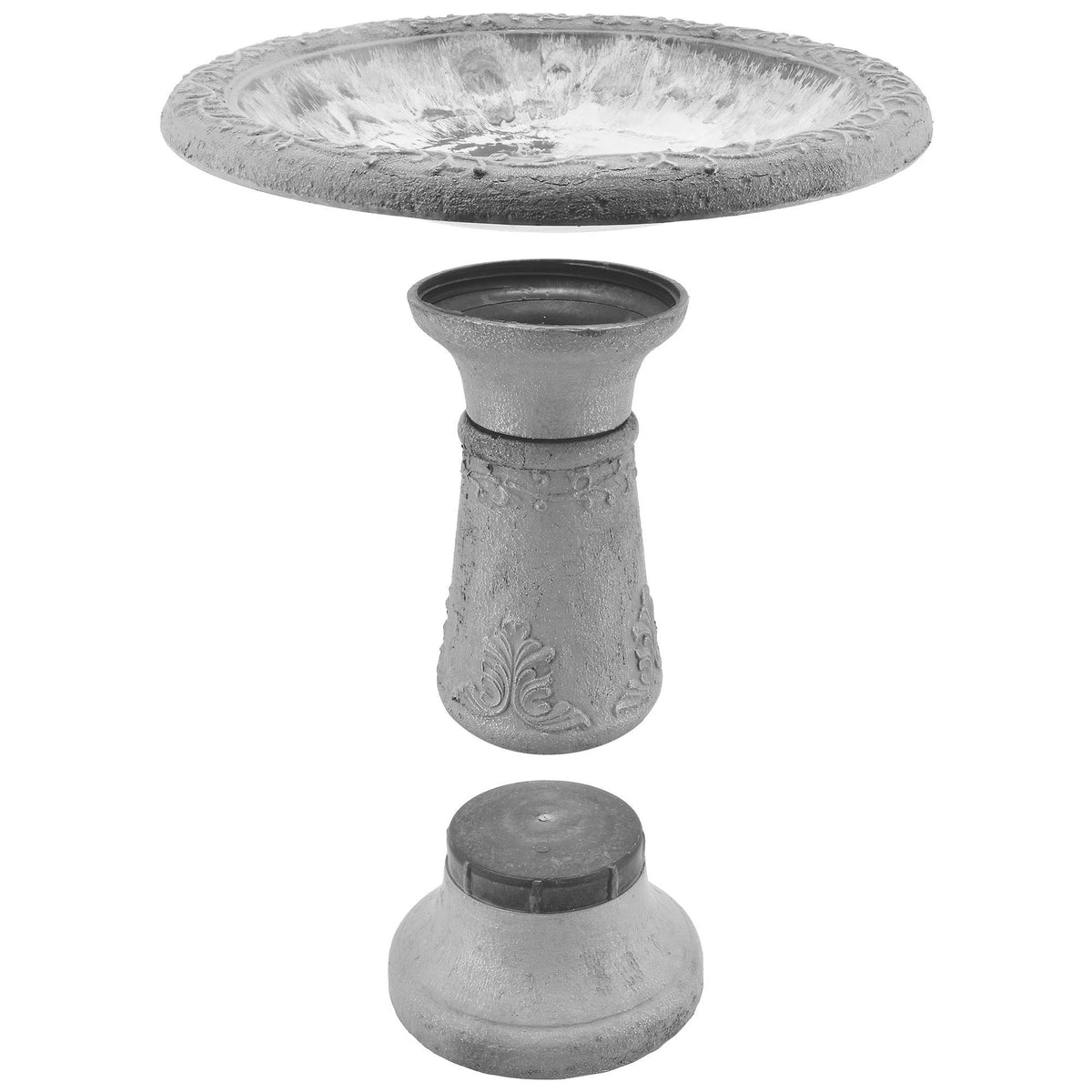 Green Fiberclay Birdbath V924