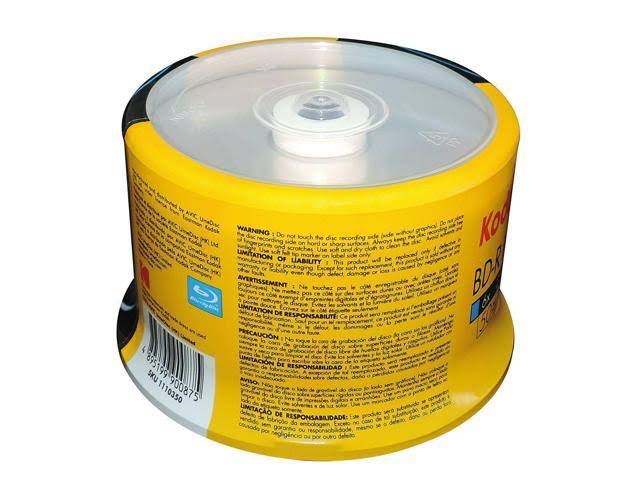 100-Pack BD-R BLU-RAY Blank Disc Media 25GB W36866