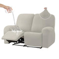 Orange 2 Seat Stretch Soft Recliner Sofa Cover A6518