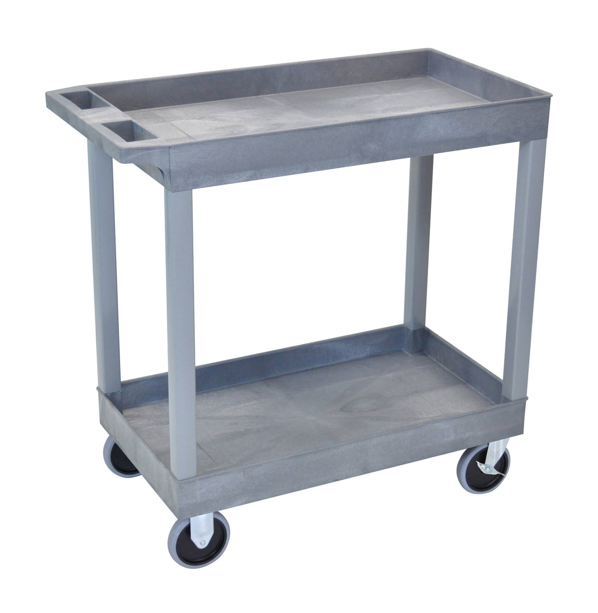2 Tub Shelf Cart Gray S73820