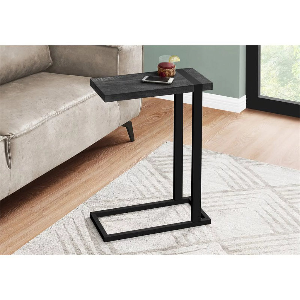 Black Rectangular Farmhouse Wood Side Table E922355
