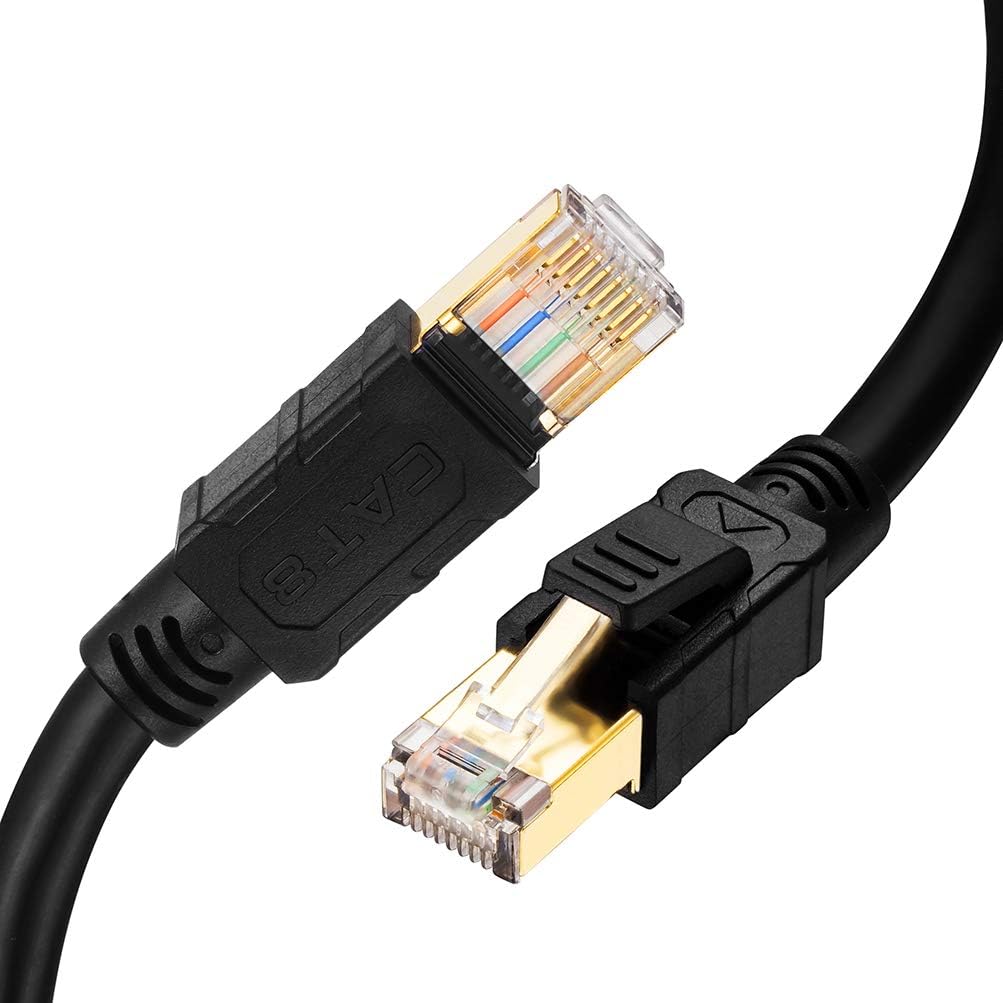 Cat 8 Ethernet Cable 250 ft SFTP Direct Burial Internet Cable Pack of 2 D906