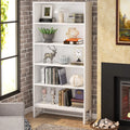 White 5 Shelves Tall Bookcase U46125