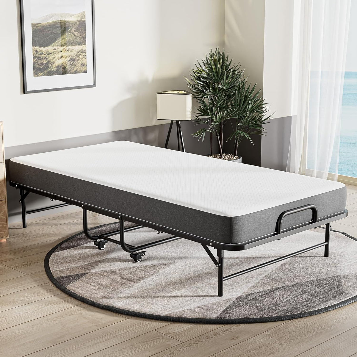 Folding Bed with 5" Memory Foam Mattress E576608