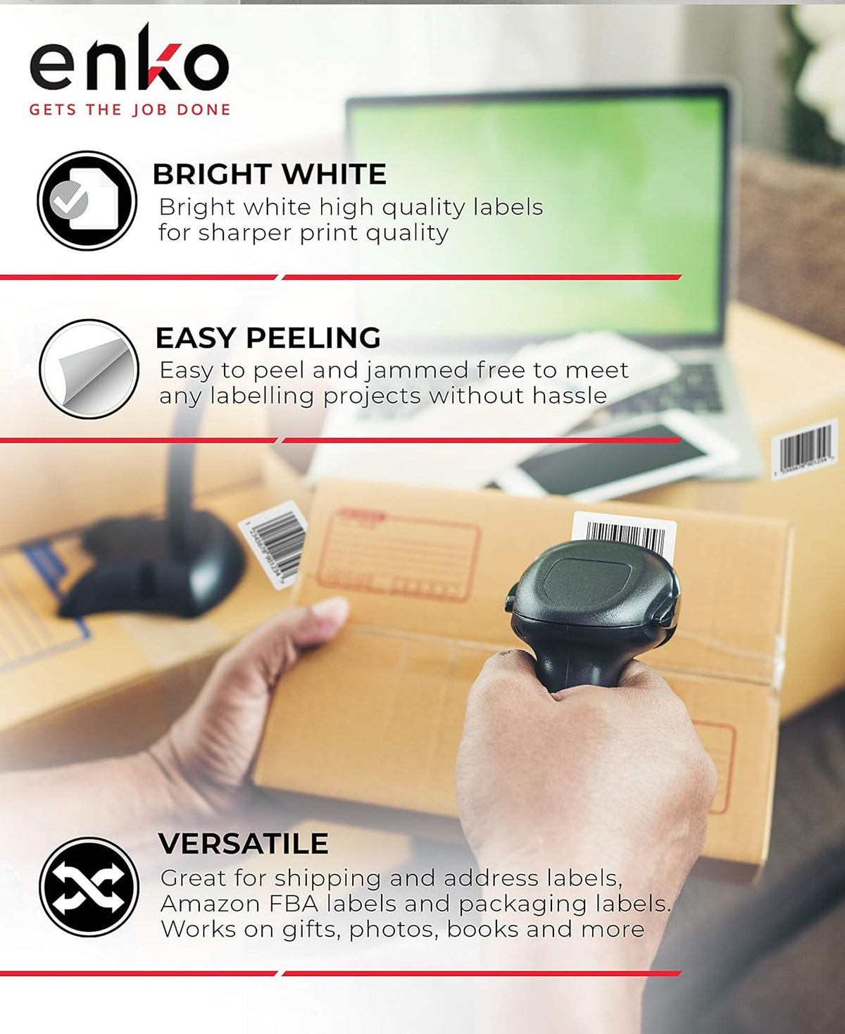 4 x 6 Direct Thermal Address & Shipping Labels V51912
