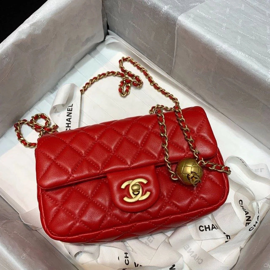 Red Flap Bag Q6623