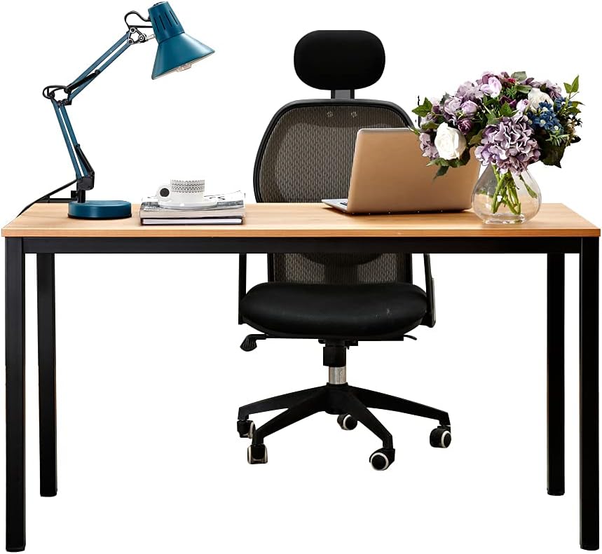 Black Brown 47 inches Computer Desk V82885