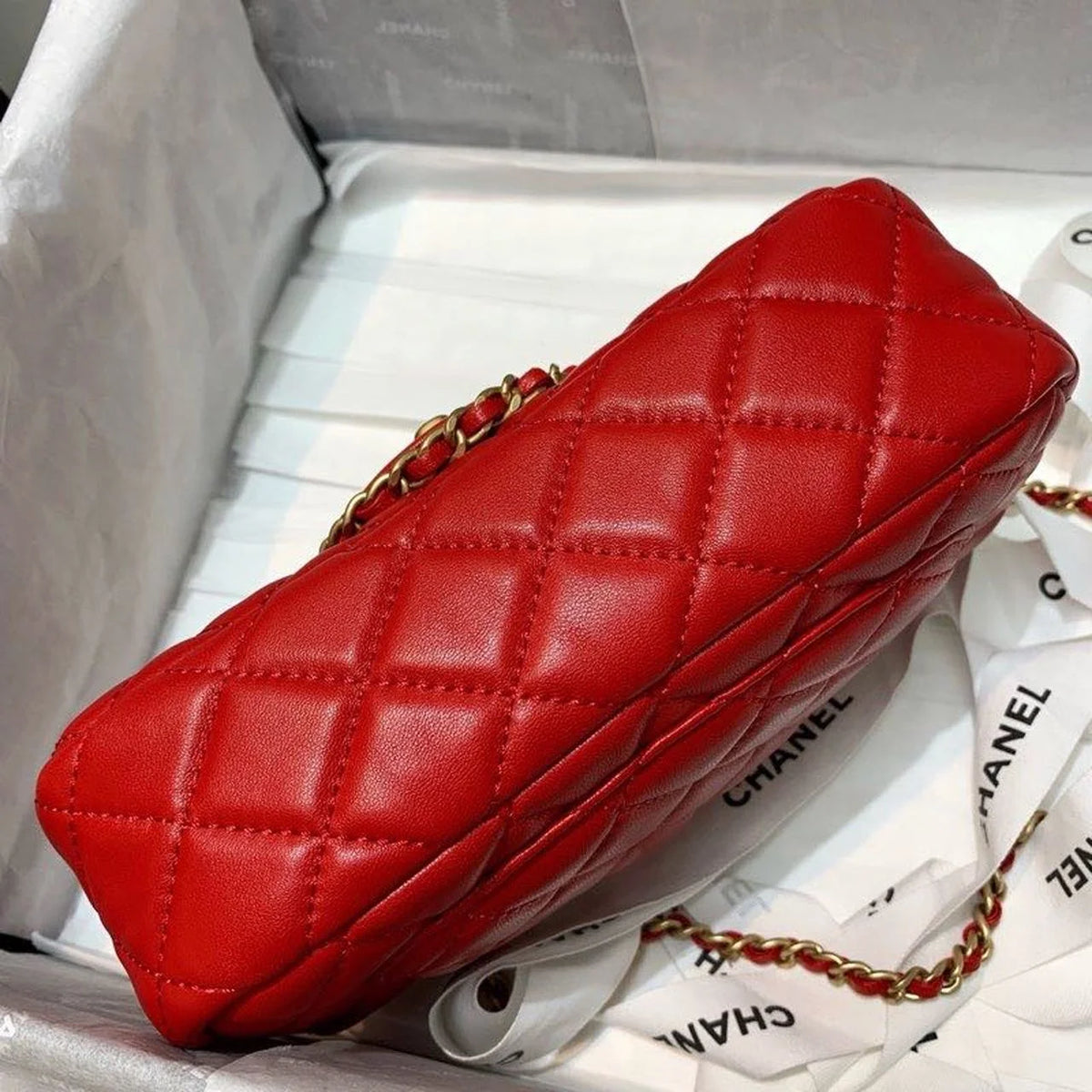 Red Flap Bag Q6623