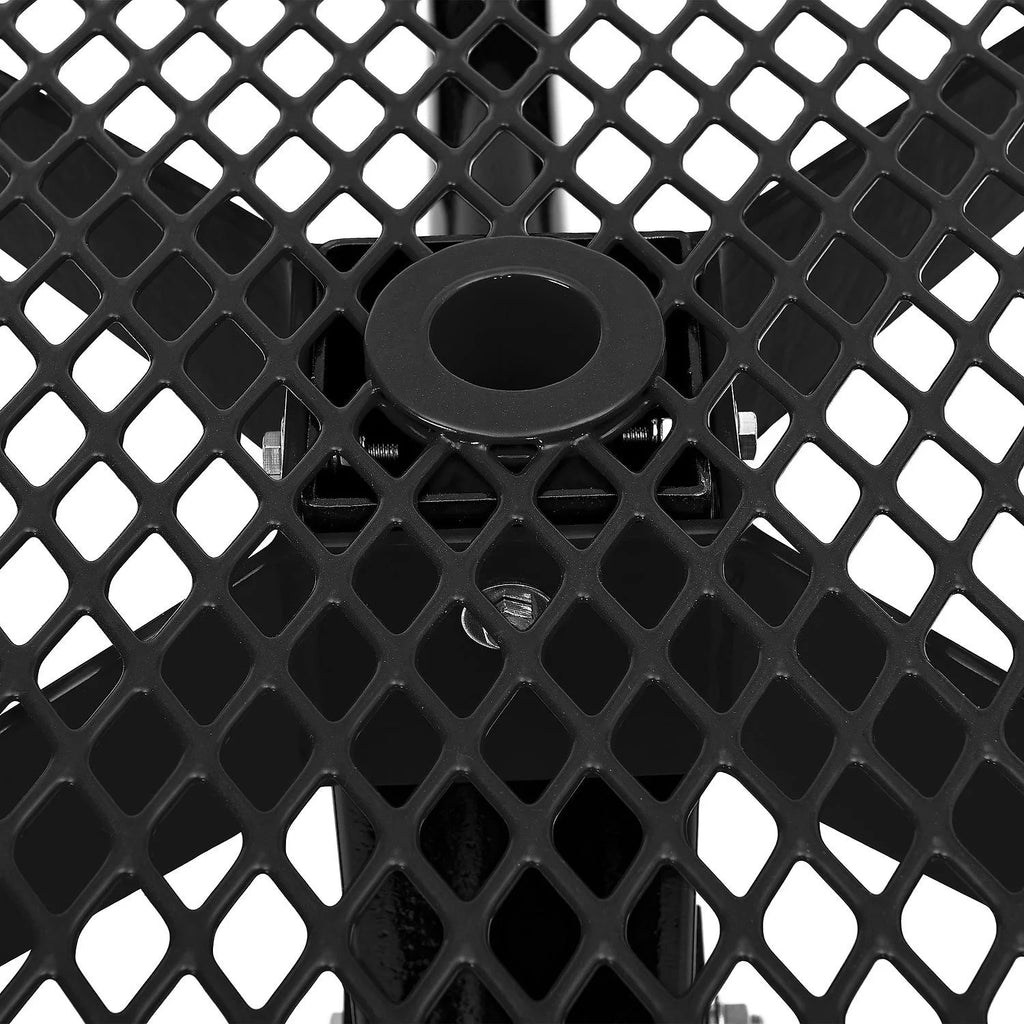 46" Round Black Picnic Table Y48892