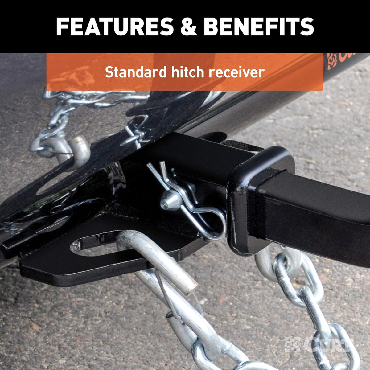 Class 2 Trailer Hitch with Ball Mount, 1-1/4-Inch Receiver H9745