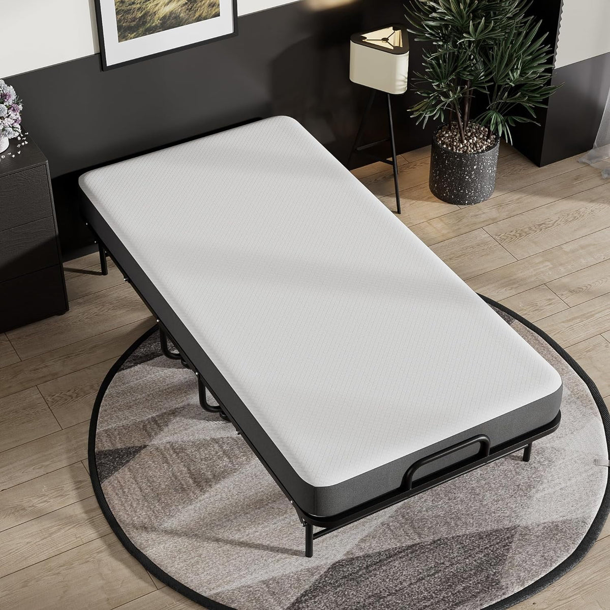 Folding Bed with 5" Memory Foam Mattress E576608