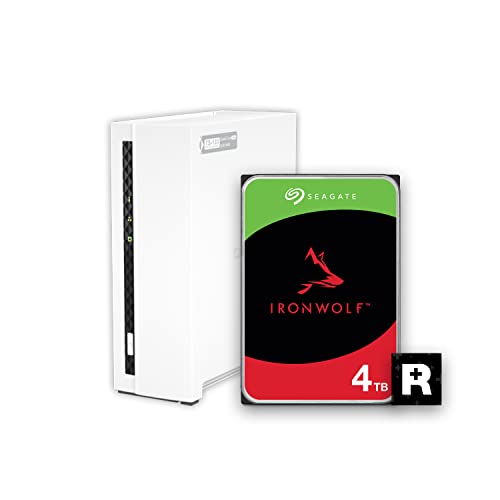 4 Bay NAS with 12TB Storage Capacity, Preconfigured RAID 5 Drives, 2.5GbE Ports D4802