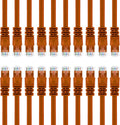 Cat6 Ethernet Cable 14 ft 10-Pack Orange H7481