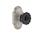 Satin Nickel Crystal Glass Door Knob L992135