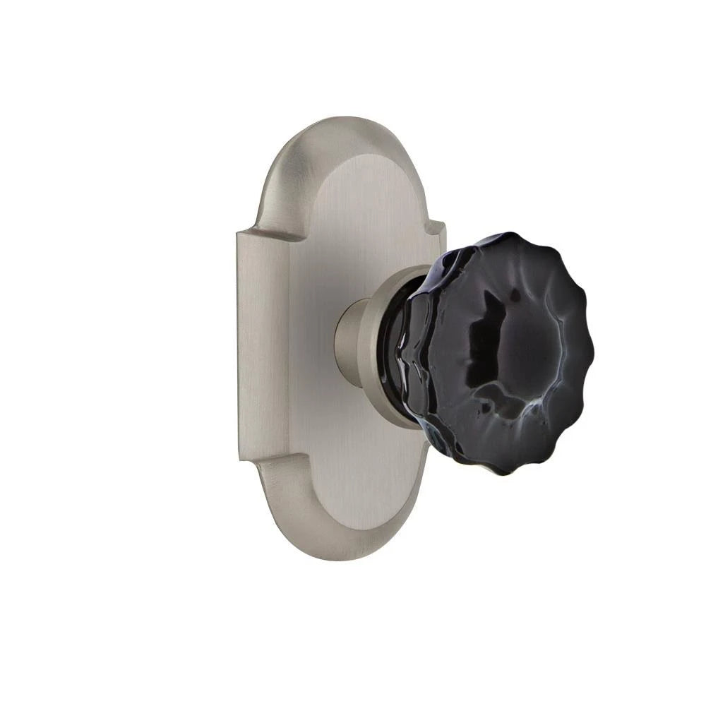 Satin Nickel Crystal Glass Door Knob L992135