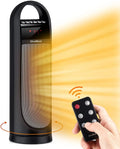 22" Electric Oscillating Tower Space Heater with Thermostat, Remote, Timer, 1500W P483146