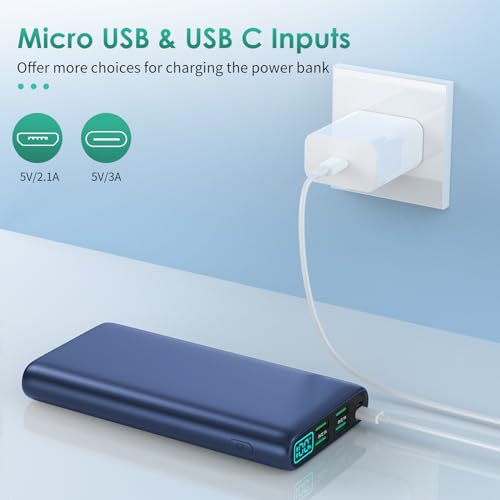 38800mAh LCD Display Power Bank with 5 USB Outputs and USB-C X438