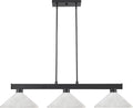Matte Black 3 Light Billiard Light D6151