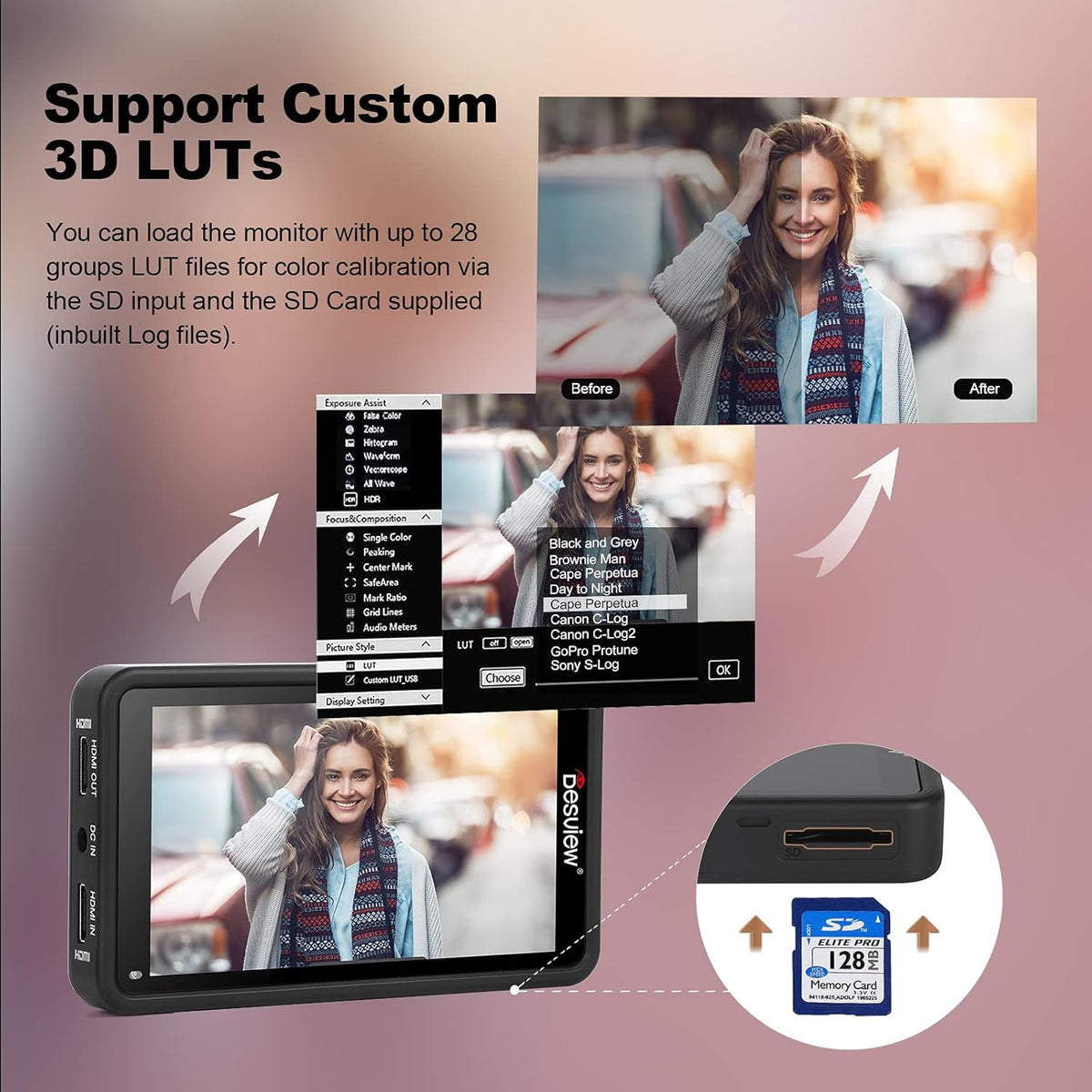 5.5 inch Touch Screen Camera Monitor with HDR B70308