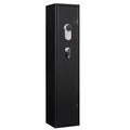 Black Digital Keypad Metal Gun Cabinet with Pistol Bag and Removable Shelf C674