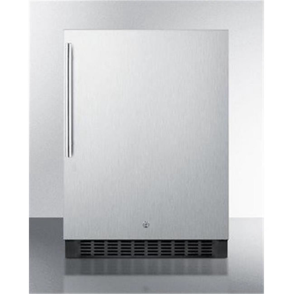 24 in. Outdoor Built-in All Refrigerator with Lock - Stainless Steel E734