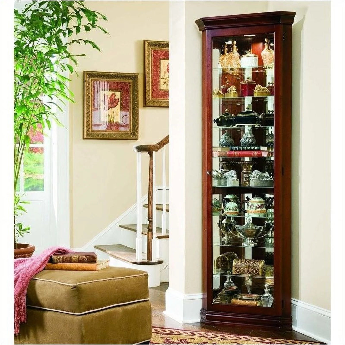 8 Shelf Corner Cabinet M397