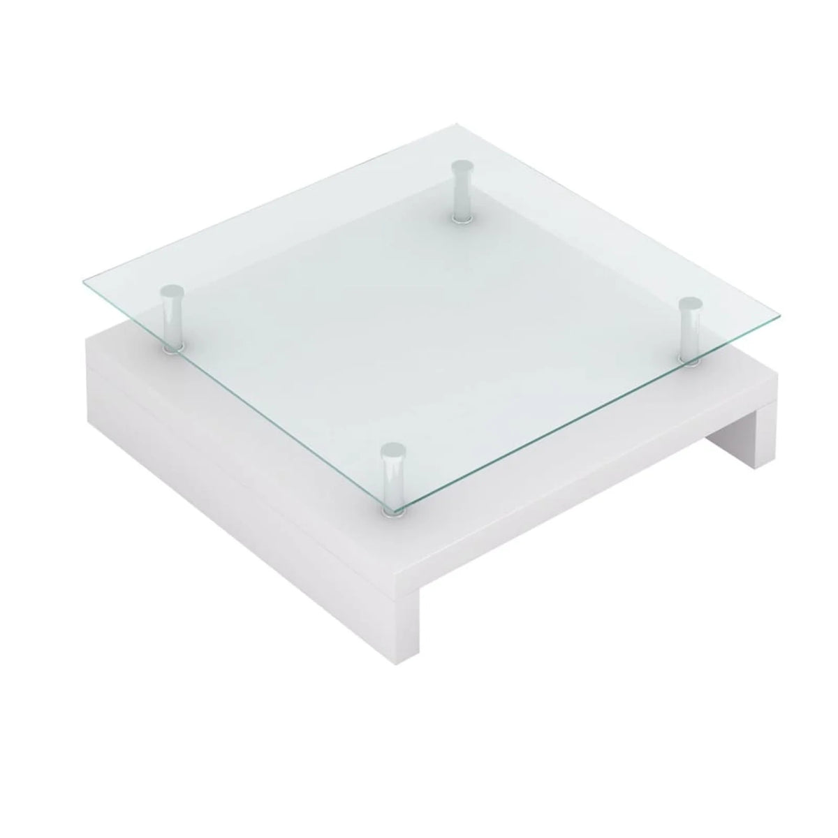 White Glass Coffee Table E68802