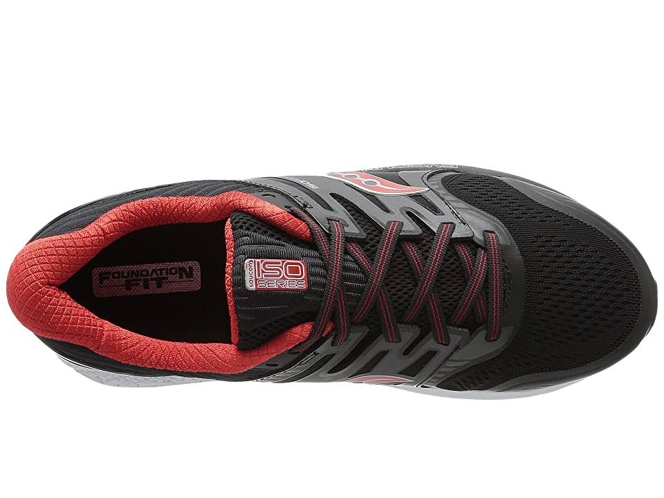 Grey/Black/Red Men&s Size 8.5 Running Shoes O7928